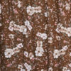 Double Brushed Knit-Floral On Terra Cotta